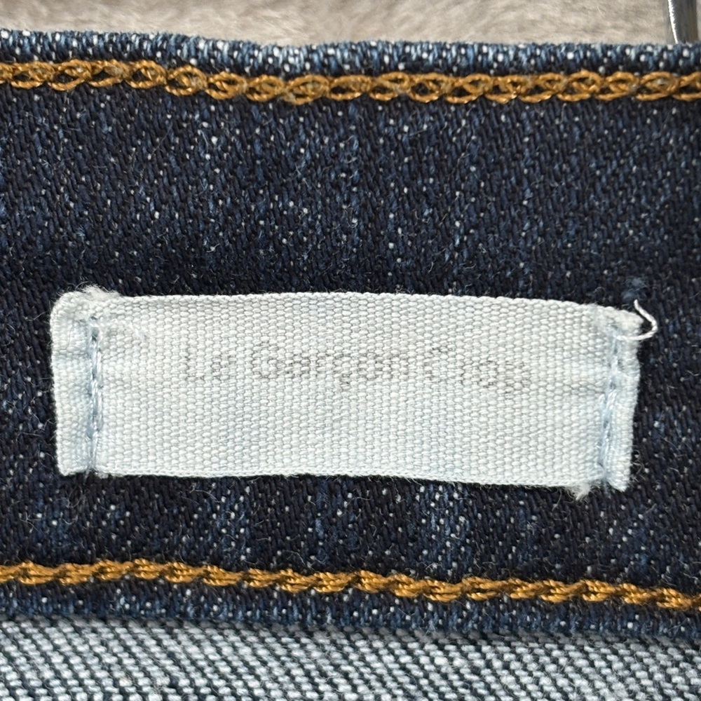 Frame Le Garcon Crop Dark Distressed Jeans Size 25 - Picture 8 of 11